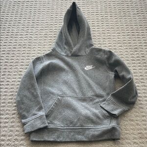 Nike Boys Heather Gray Pullover Hoodie